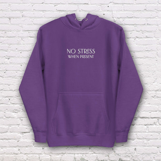 No Stress | Embroidered Unisex Hoodie