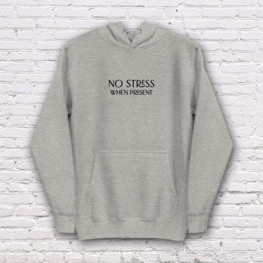 No Stress | Embroidered Unisex Hoodie